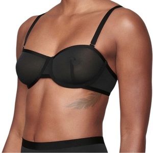 NWOT CUUP balconette mesh bra 36b black